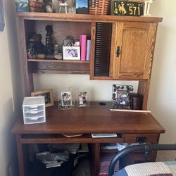 Desk With Shelves