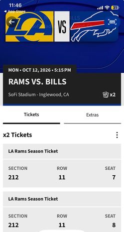 Rams vs Bills