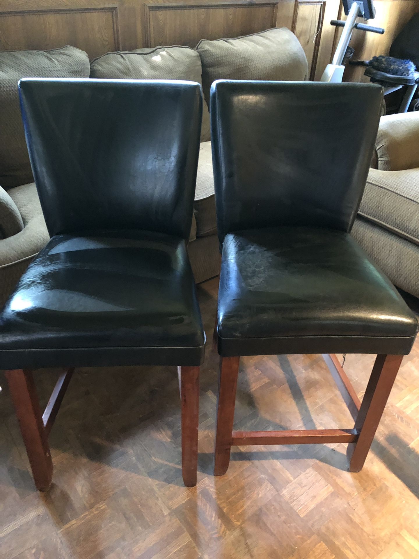 TWO Nice Black Bar/Counter Stools