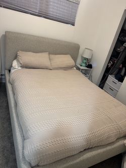 Garfinkel Upholstered Platform Bed by Wade Logan (Queen Bed Frame by Wayfair)