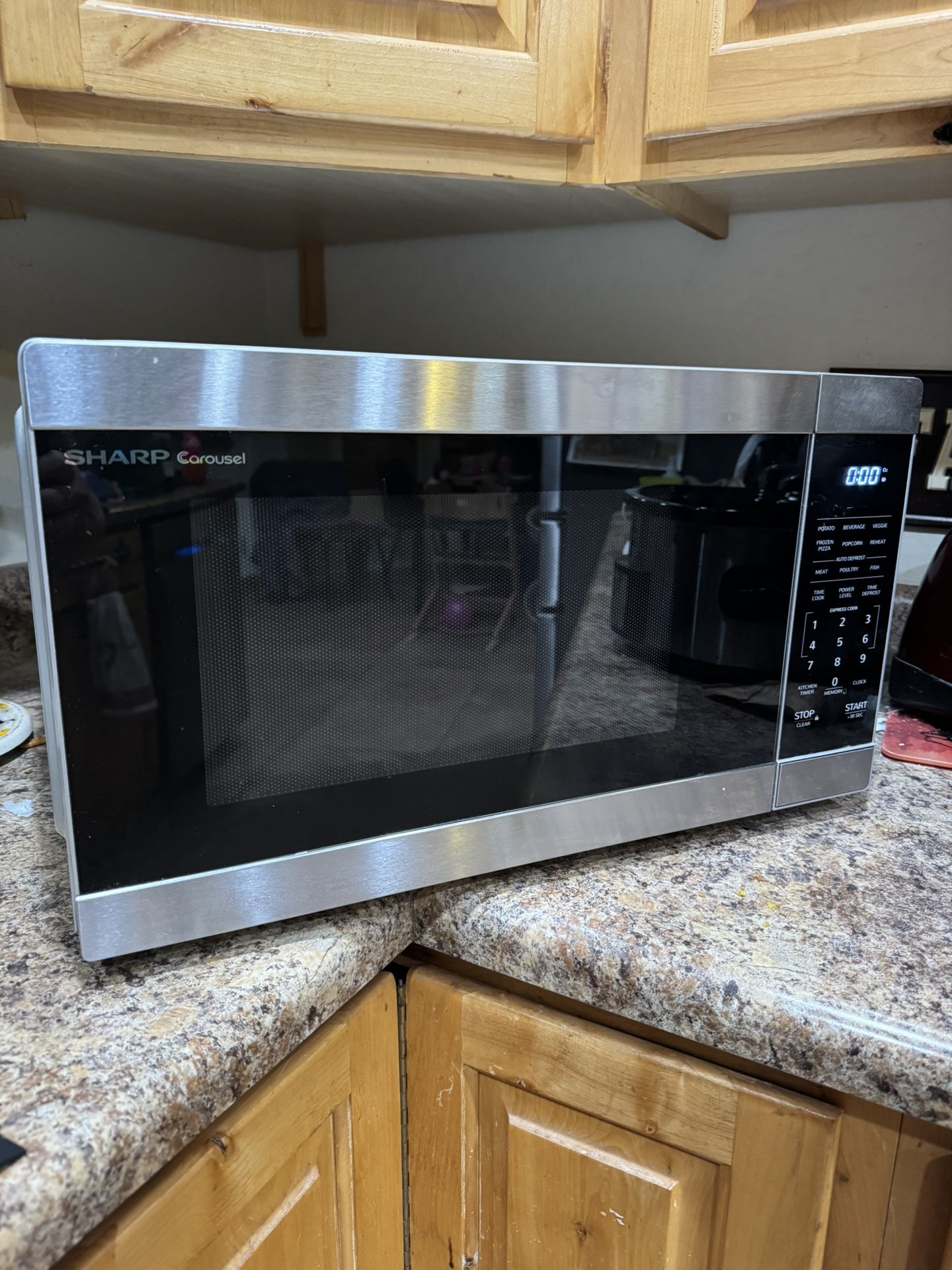 Stainless Steel Countertop Microwave