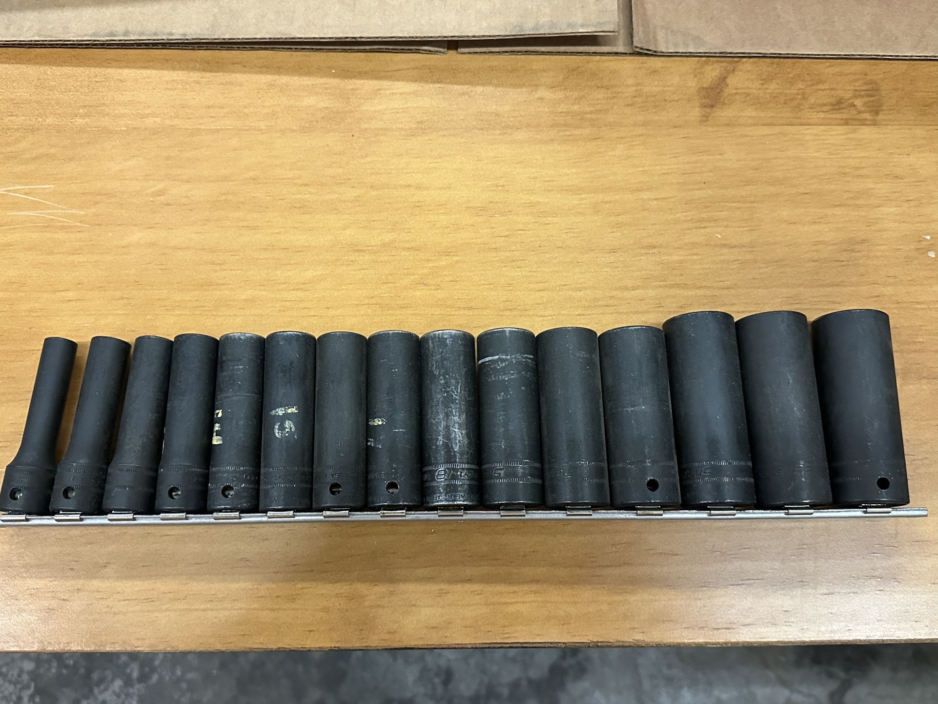 Snap-On 1/2” Dr. Impact Metric Set 6 Pt. Deep