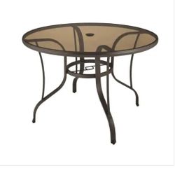Riverbrook Round Glass Top Dining Table