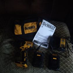 DeWalt 20 Volt Drill Two Batteries Charger And Handbag And Manual Brushless Are You Okay Brand Used Brand News Just Like Barely Opened Fairly Open