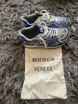 Bottega Veneta Orbit Sneakers Blue Silver