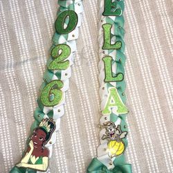 Princess And The Frog Graduation Ribbon Lei