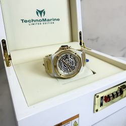 TM-525004 - TechnoMarine Carbon Nautic Marine Automatic Men's Watch - 45mm, Gold