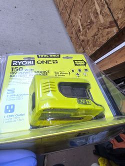 Ryobi battery inverter150 watt 18 v power source