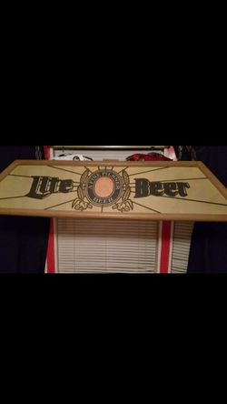 Miller lite pool table light