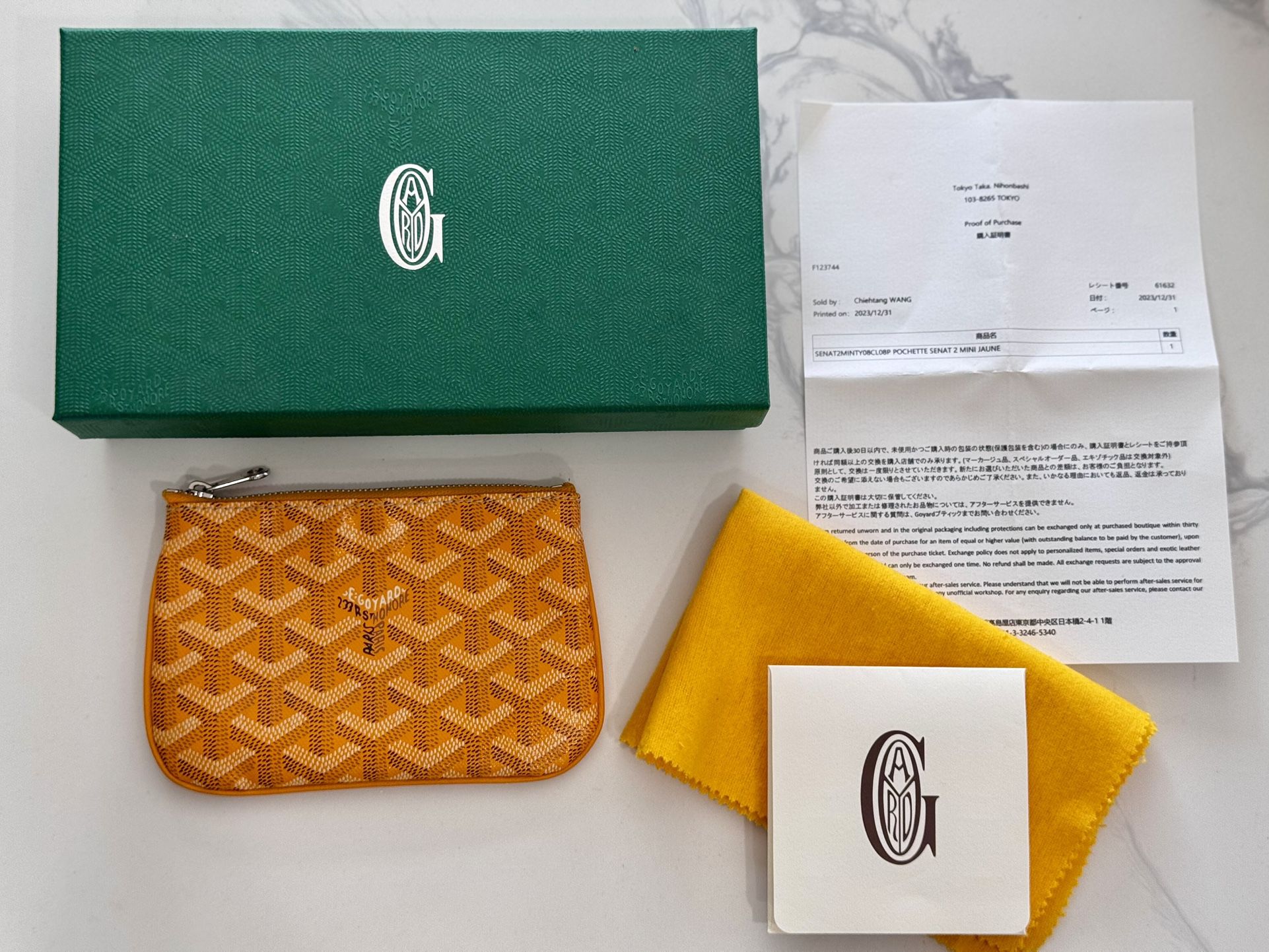 Goyard Sénat Pouch – Authentic, Brand New