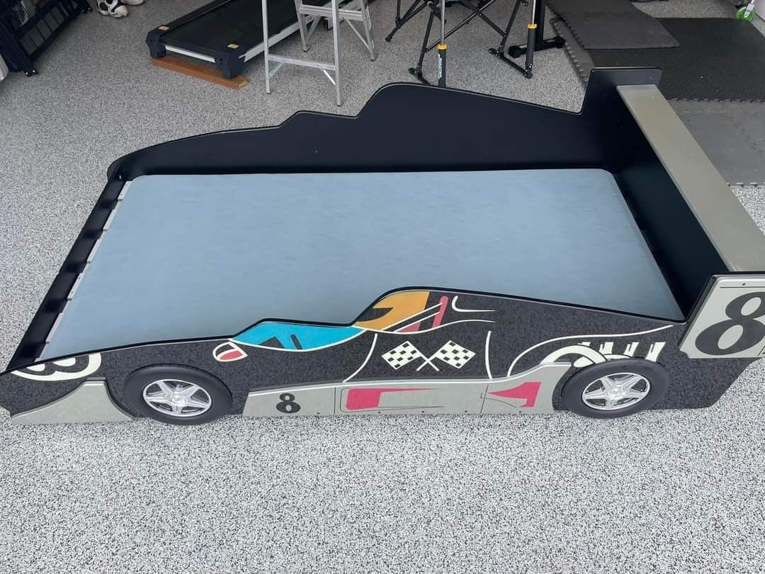 Twin Size RACECAR Bed Frame!