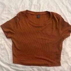 SHEIN Ribbed Crop Top