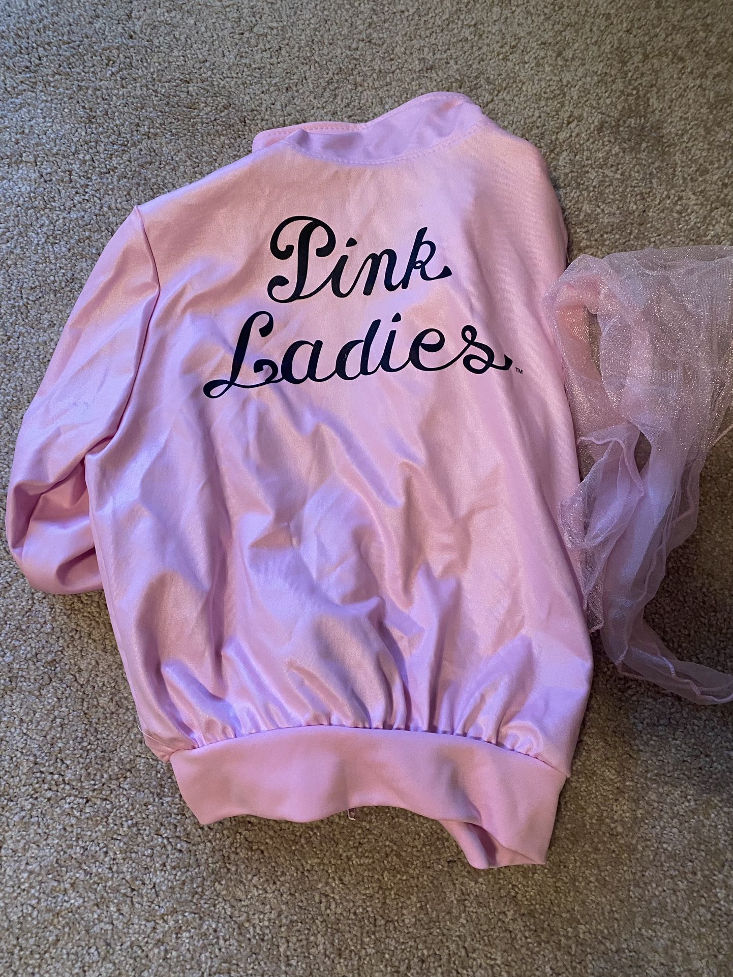 Girls Pink Ladies Jacket (costume)—size Small