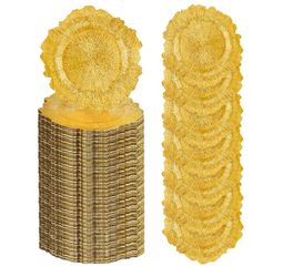 Gold reef charger plates (100 pack)