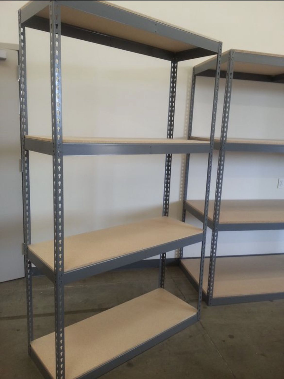 Garage Shelving 48 in W x 18 in D New Industrial Racks Great For Home Office And Commercial Storage Delivery Available