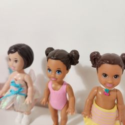 Lot of 5 Barbie Dolls
