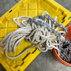 Rope and anchor chain