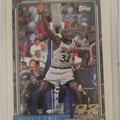 1992 Topps Shaquille O'Neal # 362 Rookie Card $50
