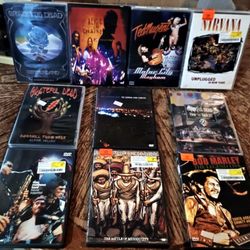 10 Different Classic Rock & Roll Dvd's