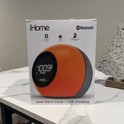 iHome Bluetooth Alarm Clock Radio with Color Changing Light and USB Charging