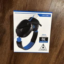 Black And Blue PS4/5 Wired Headset Turtle Beach 