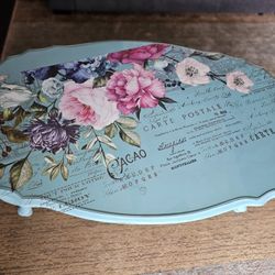 Custom Weathered Coffee Table W Glass Top 