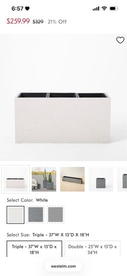 New X2 West Elm Cityscape planters