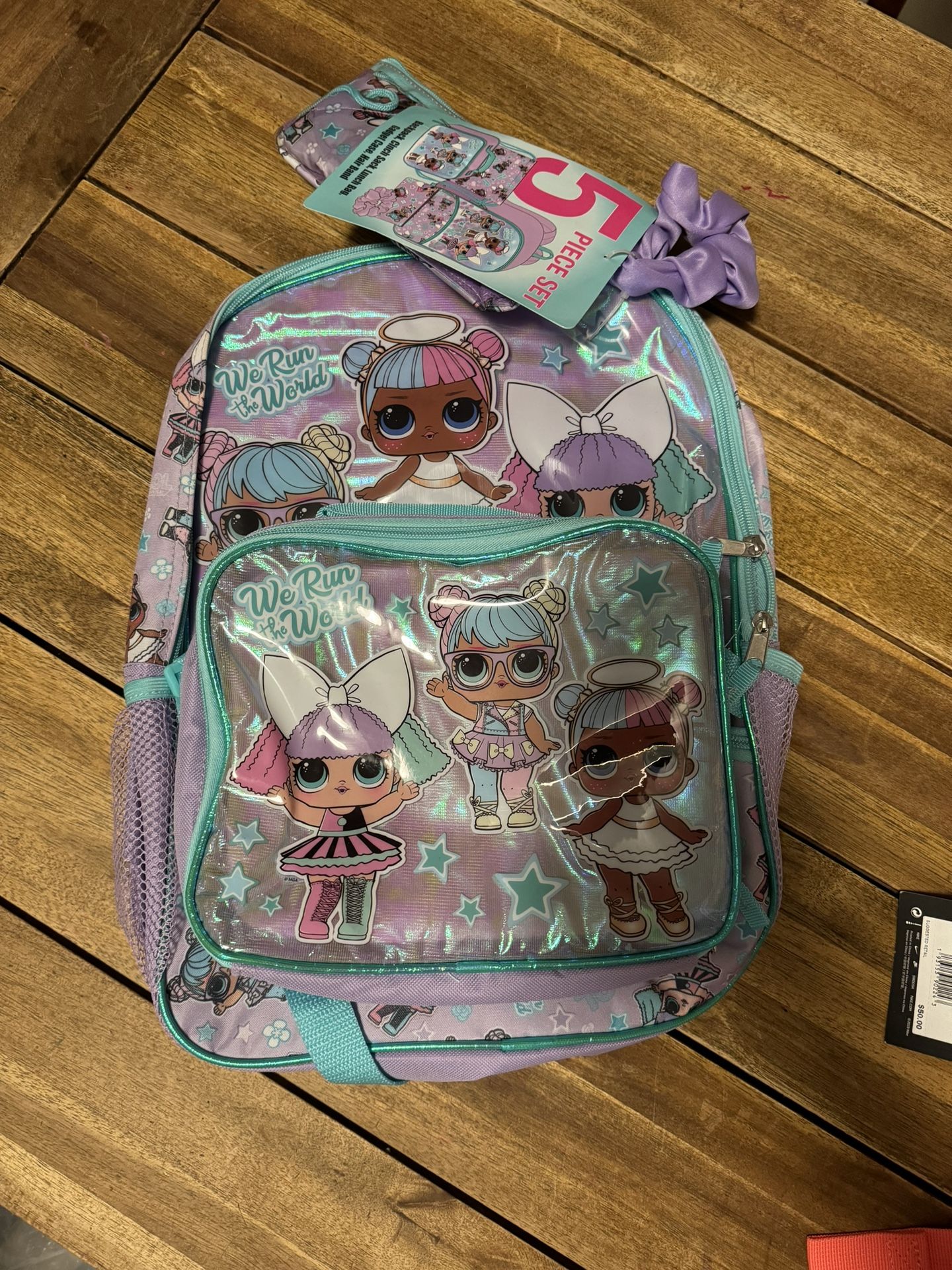 New. 5pc LOL Dolls Backpack Set
