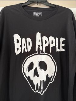 LuLaRoe Disney Bad Apple Skull Long Sleeve Shirt new