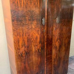 Walnut Armoire:   double door in good condition