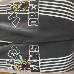 Vale Sweatpants - Anthem Bee - Washed Black