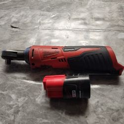 Milwaukee M12- 3/8 Ratchet With 2.0 Battery ***FIRM ON PRICE***