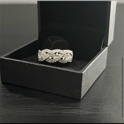 1/3 Carat T.W. Diamond Bridal Ring In Silver 