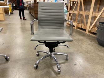 Modern Grey Quilted Office Chairs