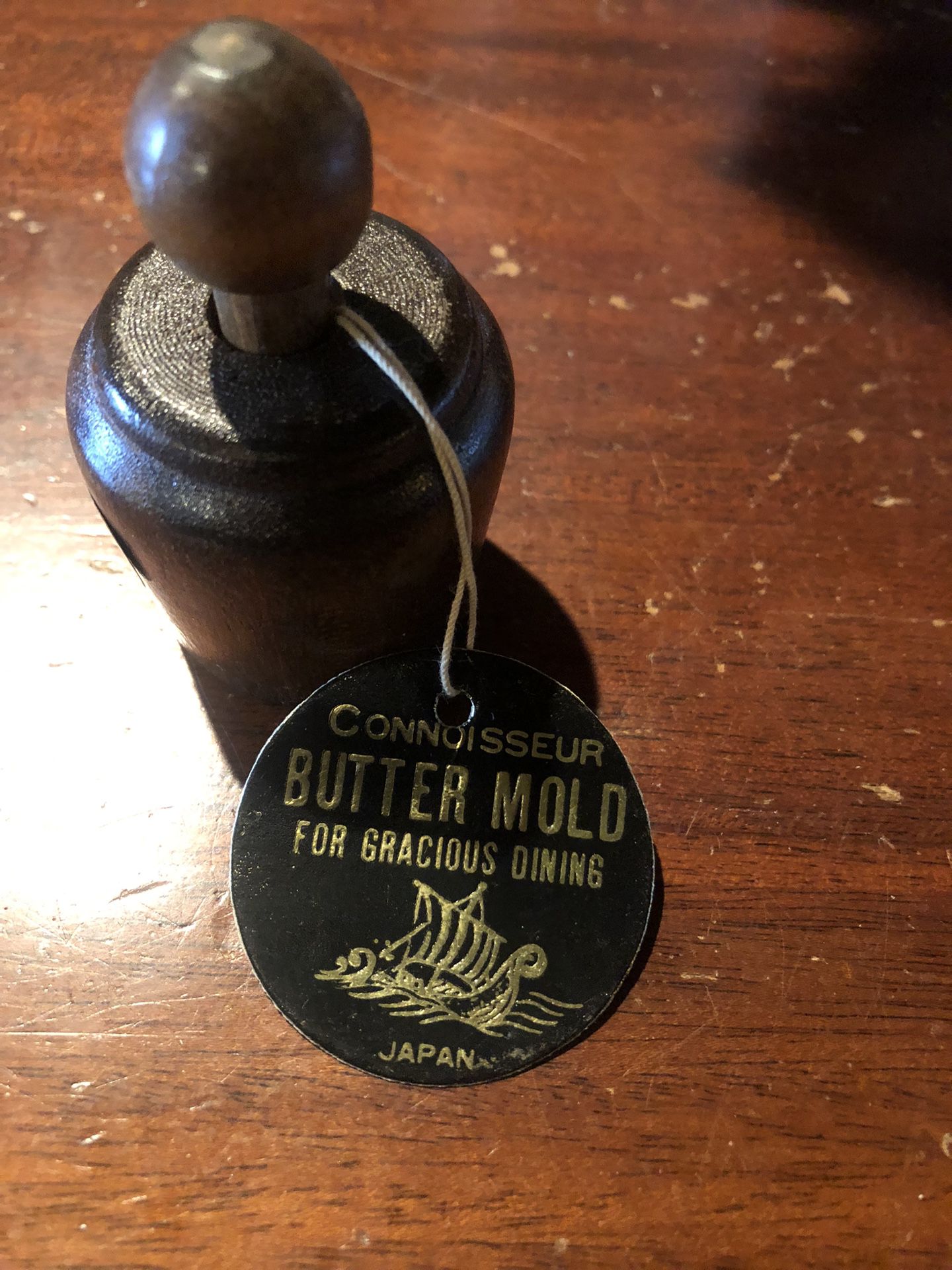 Vintage Viking Wooden Butter Mold/Press