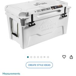 2 Cascade Mountain Tech Rotomolded Cooler  - 80 Quart, White