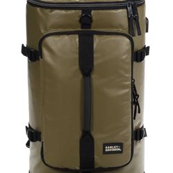 Harley-Davidson® Water-Resistant Travel Hybrid Duffel Bag/Backpack - Khaki