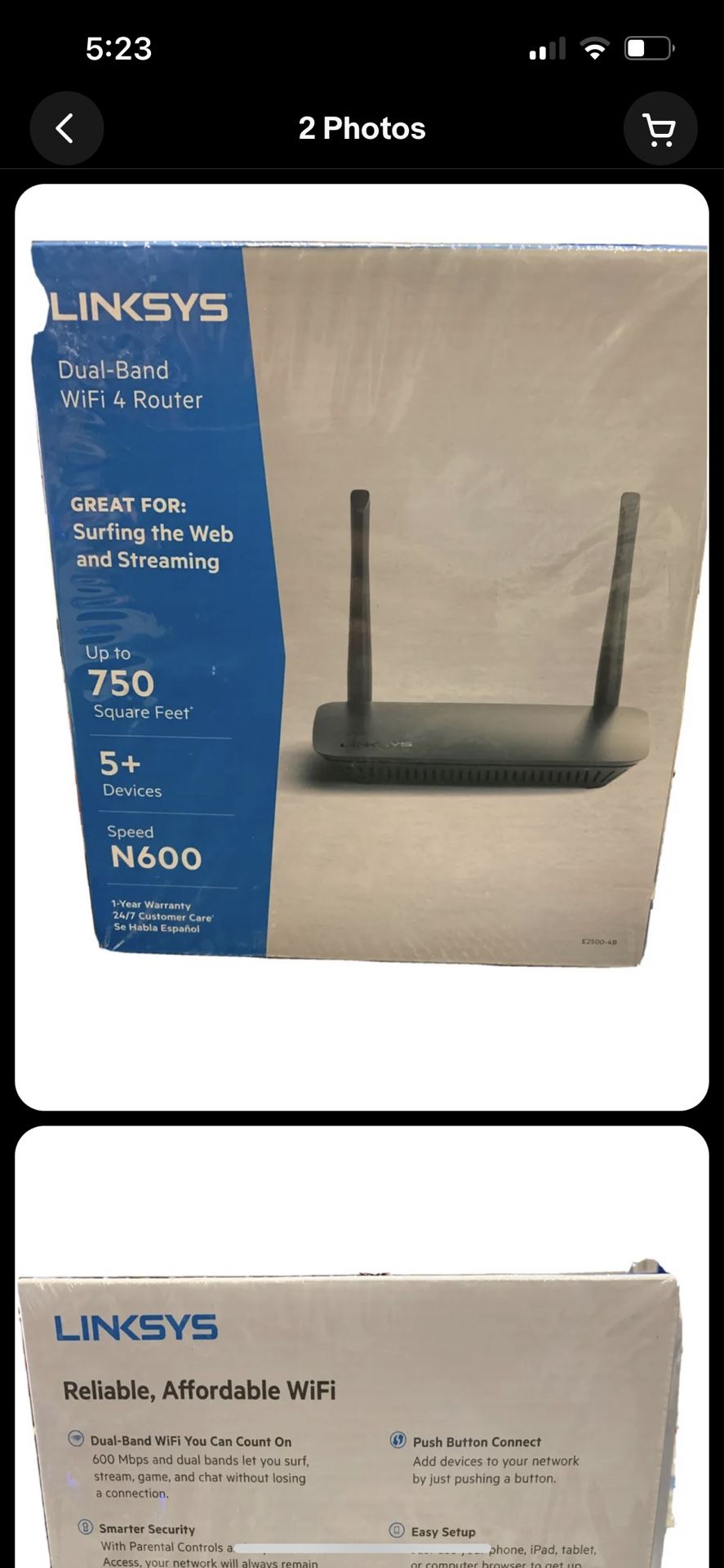 LINKSYS wifi Router 