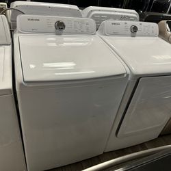 Samsung washer and dryer set electric with warranty