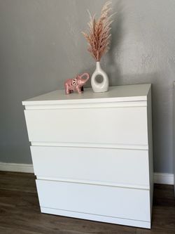IKEA White 3-Drawer Dresser