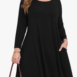 women long sleeve dress size Large new