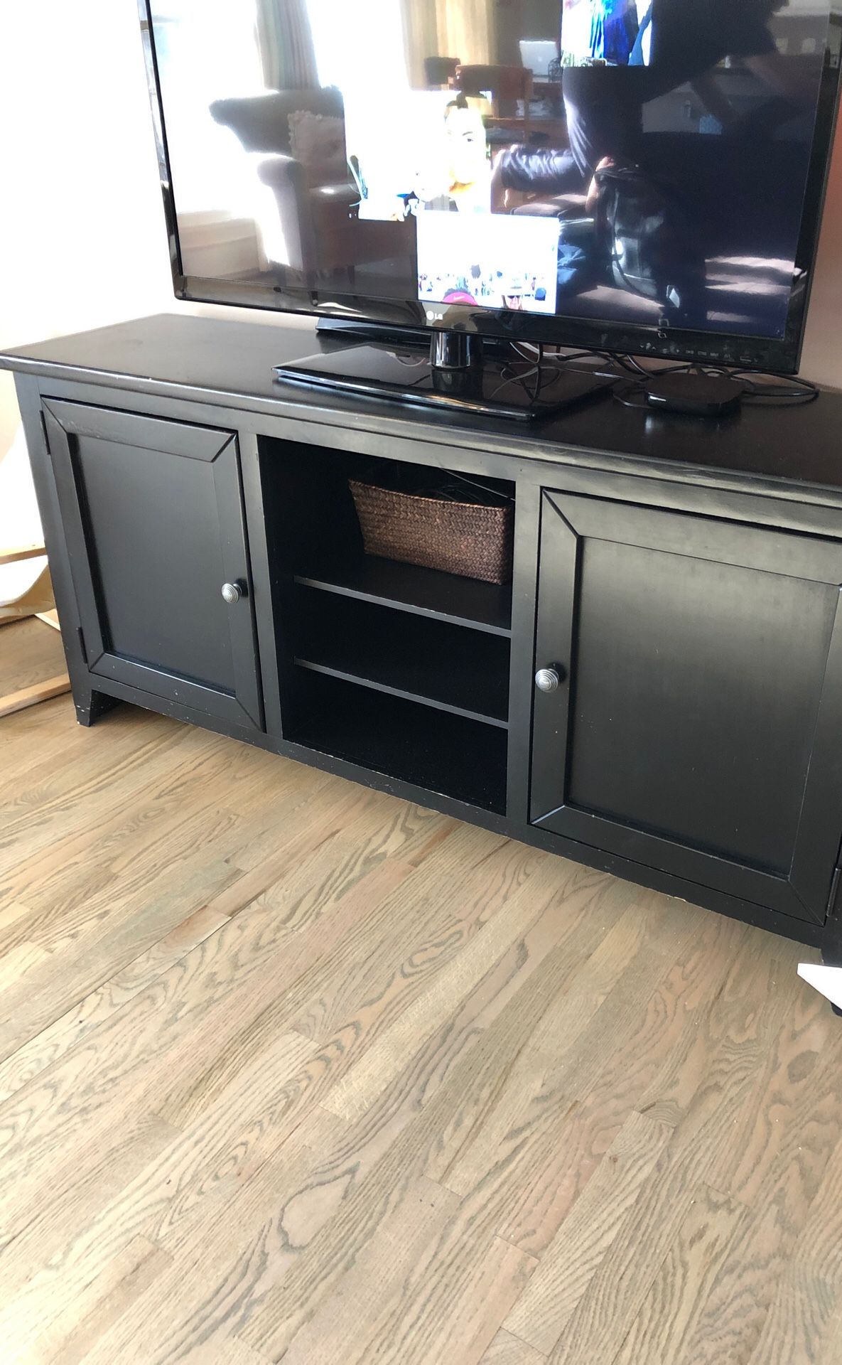 Black TV Console