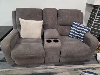 Double cup holder recliner and sofa