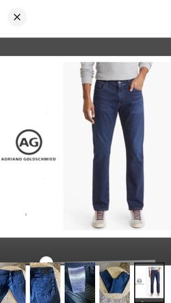 AG everett slim straight denim in deep indigo (35x34)