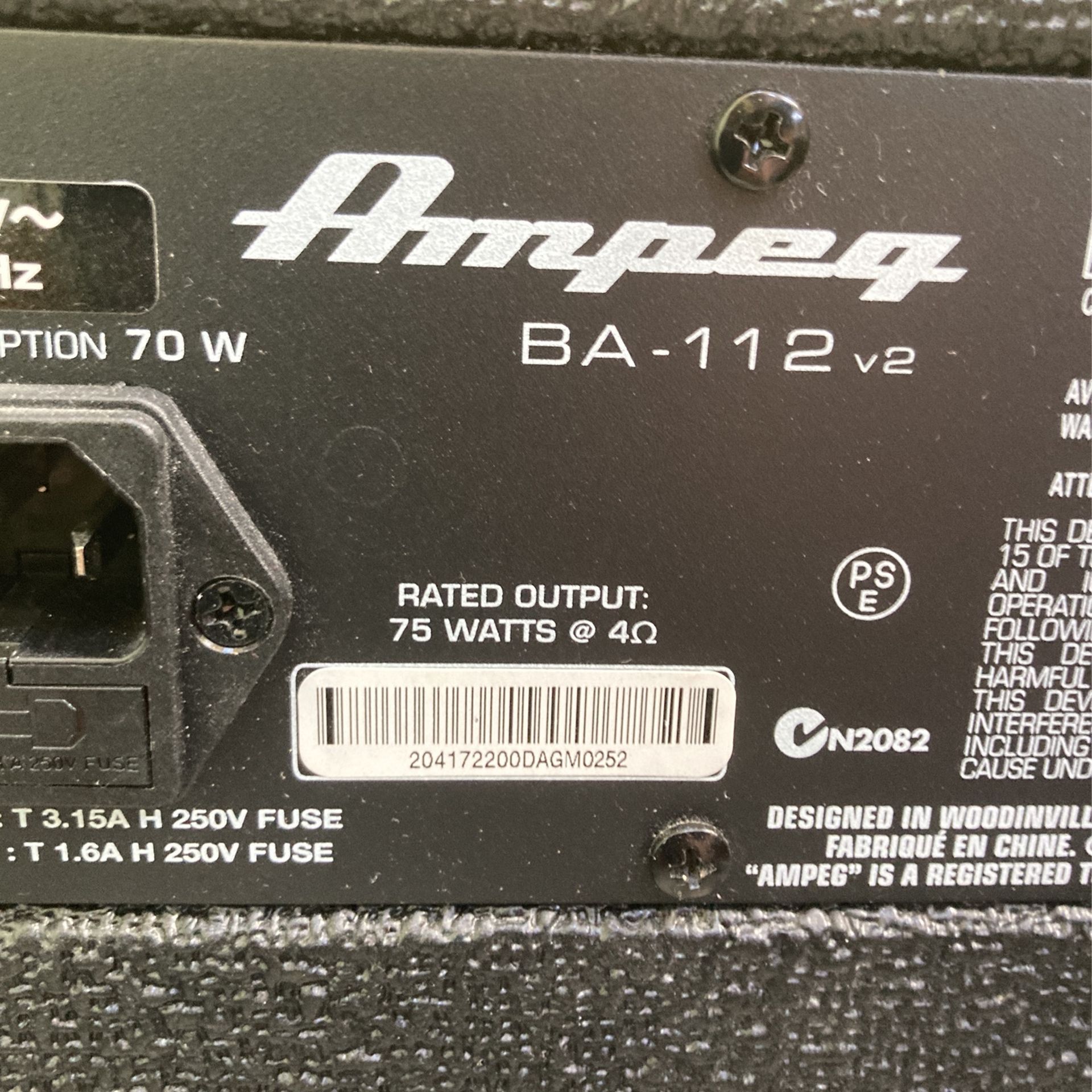 Ampeg Bass Amp   BA-112