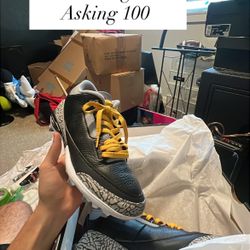 Jordan 3 Cement Cleats Size 9 