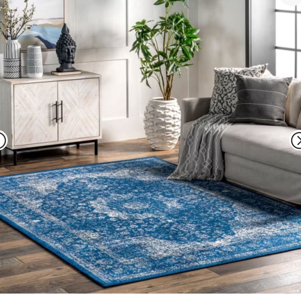 BODRUM Indoor Area Rug Blue - 3x5 Size