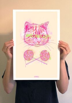 Kitty Cat Art Print