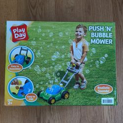 NEW Push and Bubbles Mower. $13 each.
