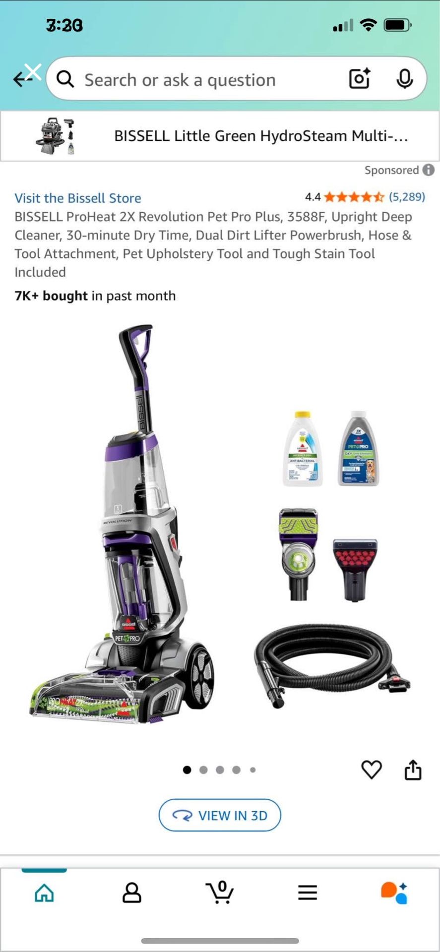 BISSELL ProHeat 2X Revolution Pet Pro Plus (Carpet/upholstery)